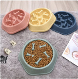 Slow-feed dog bowl