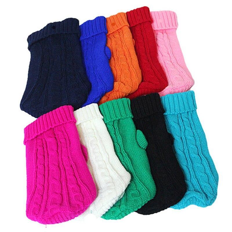 Warm Twist Design Knited Pet Sweater