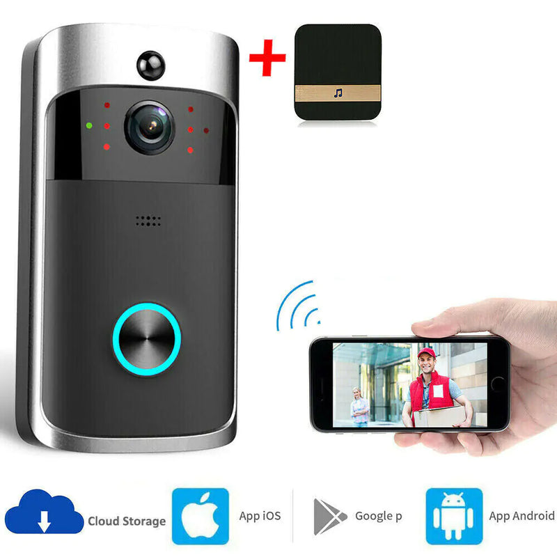 Smart Wireless WiFi Video Doorbell | Security Camera with Intercom