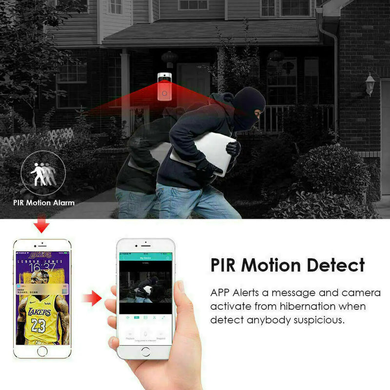 Smart Wireless WiFi Video Doorbell | Security Camera with Intercom